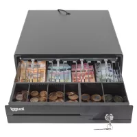 iggual Cajón Portamonedas IRON-10 38cm 4+6 negro