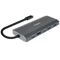 Tooq Caja Externa+HUB M.2 NGFF-NVMe USB3.2 Gen2