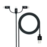 Nanocable Cable USB a USB-C-Micro USB- Lighthning