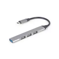Gembird Hub USB-C 4P, USB 3.0 x 1 + USB 2.0 x 3