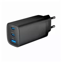 Gembird Cargador rápido USB PDGaN  3 puertos 67 W