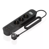 Aisens Regleta 3 tomas interruptor PD 2xUSBC 2xUSB