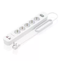 Aisens Regleta 5 tomas interruptor PD 2xUSBC 2xUSB