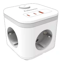 Fellowes Cubo Multienchufe USB Blanco