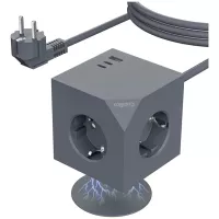 Coolbox CUBIK 3 Enchufes Cubo Magnético Carga USB