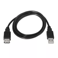 Aisens Cable USB 2.0 tipo A-M-A-H negro 3.0m