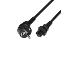 Aisens Alimentación Trébol CEE7-M-C5-H negro 1.5m