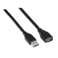 Aisens Cable USB 3.0 Tipo A-M-A-H negro 1.0m