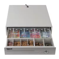 iggual Cajón portamonedas IRON-10W 38cm 4+6 blanco
