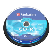 Verbatim CD-R 700MB 52x Tarrina 10Uds
