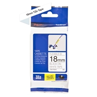Brother Cinta TzeFX241 Texto Negro-Blanco 18mm