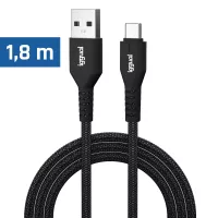 iggual Cable USB-A a tipo C 3A 180 cm trenzado