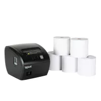 Kit impresora térmica tickets TP7001 + 5 rollos 80