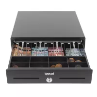 iggual Cajón Portamonedas IRON-XS 33cm 4+8 negro