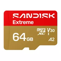 Sandisk microSDXC Extreme 64Gb uSD 170-80MBs +Adap