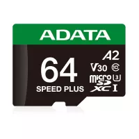 ADATA Speed Plus microSDXC UHS-I 64GB U3 V30 A2