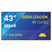 iggual Pantalla señalización 4K 43" Alto Brillo