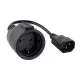 imagenNanocable Cable Adaptador C14-M a CEE7-H, 50cm