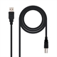 imagenNanocable Cable USB 2.0 Impresora Tipo A-M-B-M 1 M