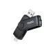 imagenTooq TQR-3003B Lector USB-C 2.0+USB-A 3.0 SD-TF