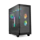 imagenNOX Semitorre HUMMER ETHER Cristal Curvo Negro