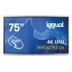 imageniggual Pantalla interactiva 4K ORCHID 75" Webcam